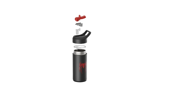 Stainless Steel Blue Forest Camping Bottle For Drink